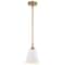 Nuvo Dover 1-Light Small Pendant White with Vintage Brass 60/7409 - alternate 4